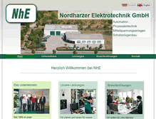 Tablet Screenshot of nhe-gmbh.de